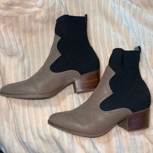 MIA black  and brown booties - Worn Once